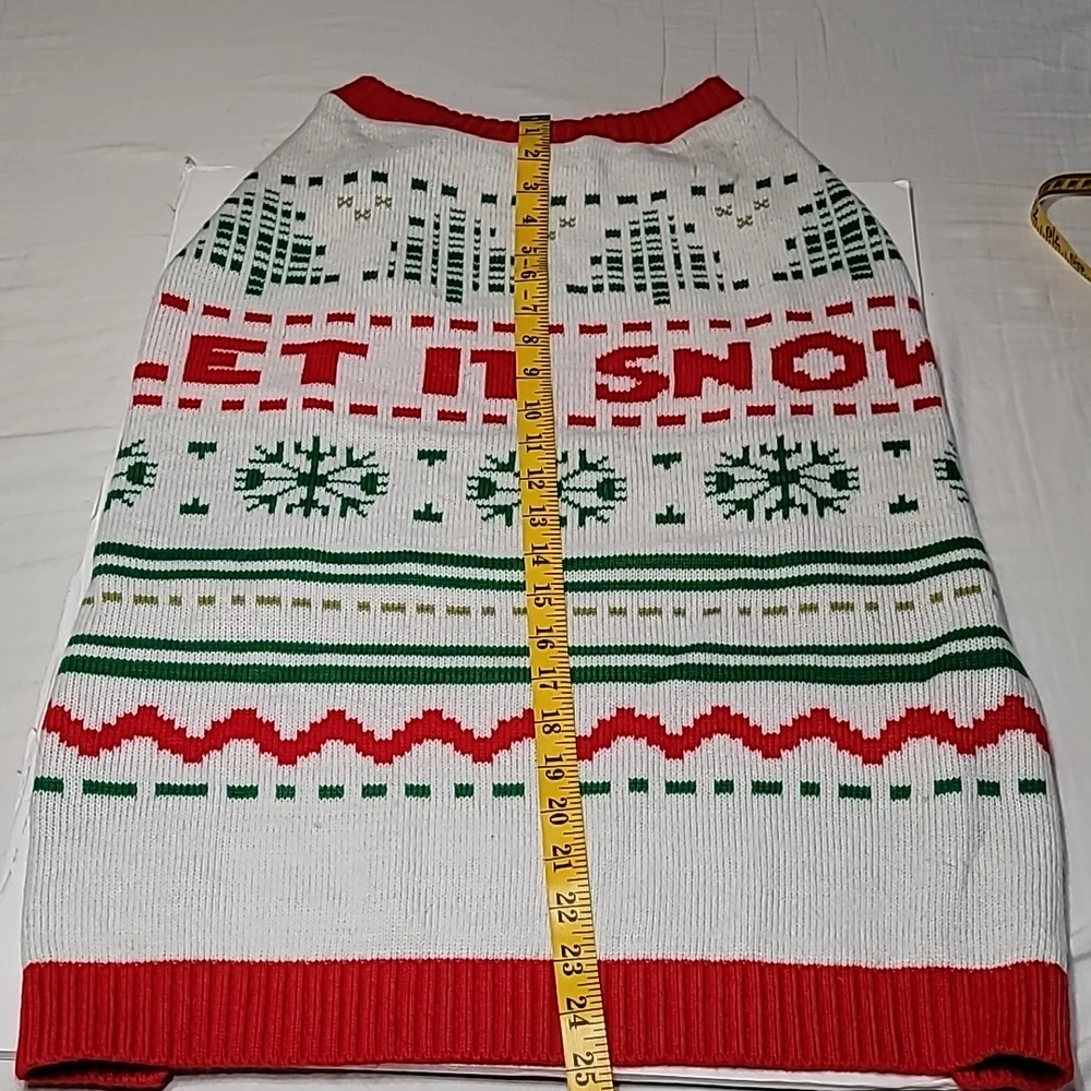 Dog Sweater‎ 🐕 Giant Breed  Let It Snow ❄️ PRELOVED